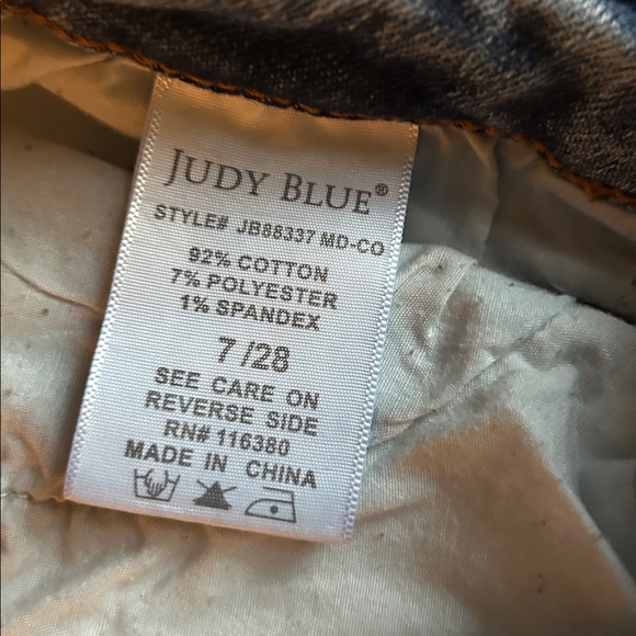 Judy Blue HighRise Vintage Wash Boyfriend Jeans‎ Women’s Great Condition Size 28 - Picture 5 of 8